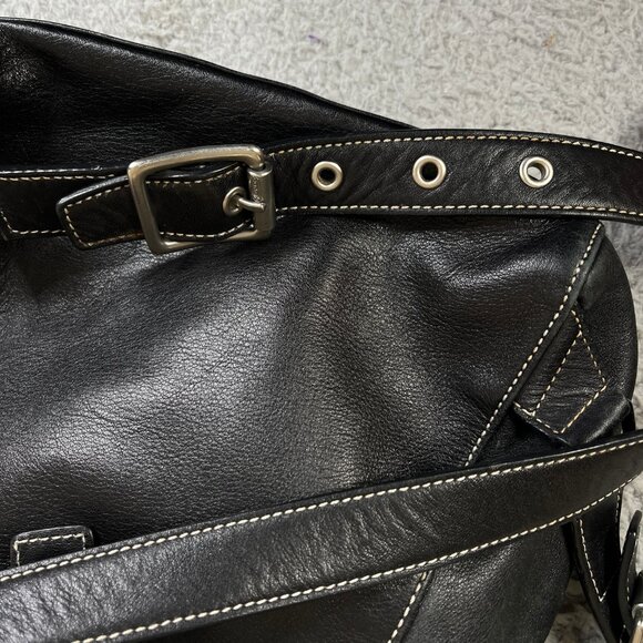 Vintage Coach Legacy Mini Black Backpack Bag #9569 - Picture 6 of 12